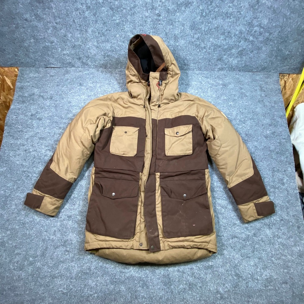 Fjallraven Arktis Parka G-1000 Mens Small Tan Brown Winter Expedition Jacket